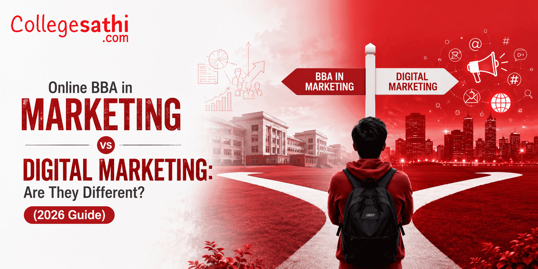 Online BBA in Marketing vs Digital Marketing: Are They Different? (2026 Guide)