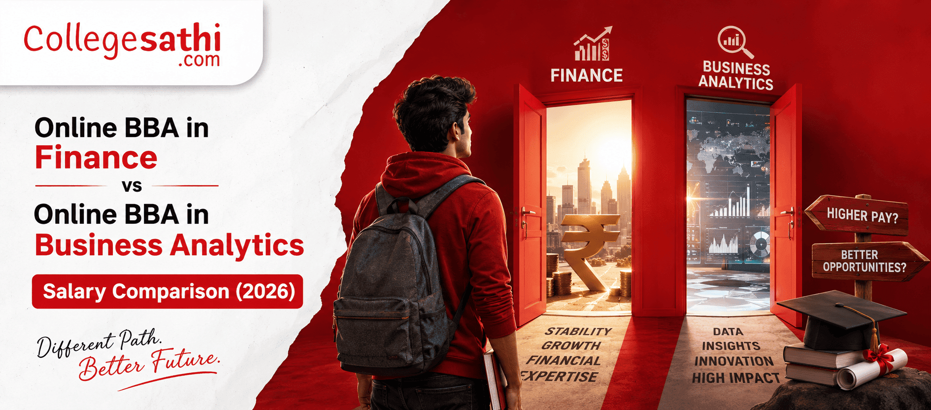 Online BBA in Finance vs Online BBA in Business Analytics: Salary Comparison 2026