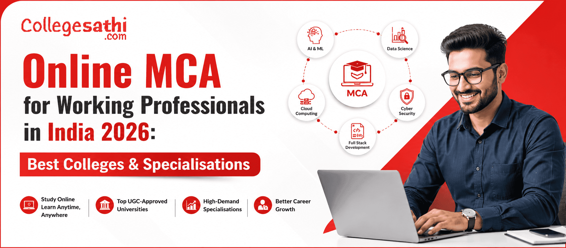 Online MCA for Working Professionals in India 2026: Best Colleges & Specialisations